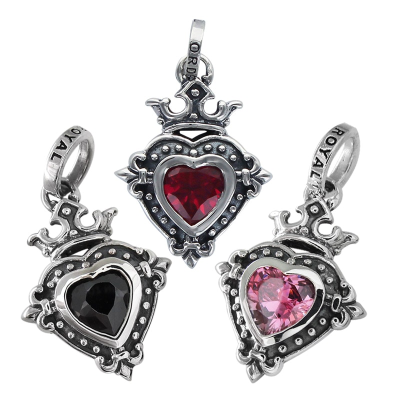 ORDER ロイヤルオーダーDEMI GOD HEART ペンダント DEMI GOD HEART WITH CZ | ペンダント,シルバー | ロイヤル