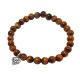 STONE WITH TINY ALLEGRA HEART BRACELET (TIGER EYE) 6mm