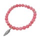 STONE WITH FEATHER 3 BRACELET (INCAROSE) 6mm