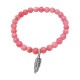 STONE WITH FEATHER 3 BRACELET (INCAROSE) 6mm