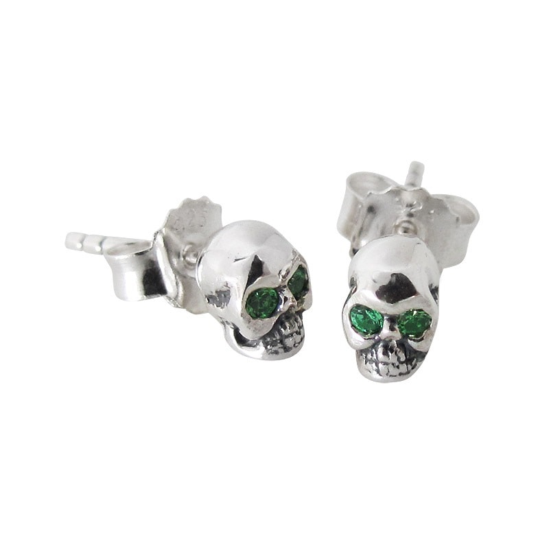 ROCKN ROYAL SKULL STUDS WITH CZ