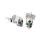 ROCKN ROYAL SKULL STUDS WITH CZ