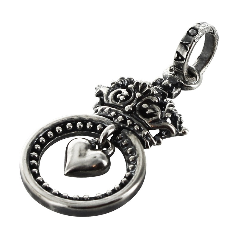 IMMACULATE CIRCLE WITH HEART CHARM