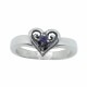 THICK TIARA BAND WITH ALLEGRAHEART WITH CZ