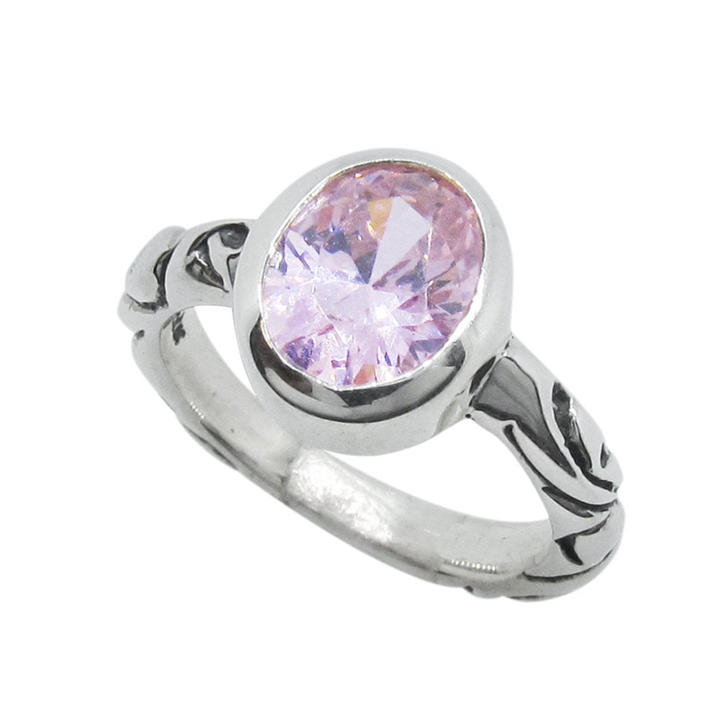 OVATE CRYSTAL WITH RIBBON BAND