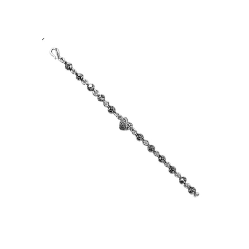 ROSEBEAD WITH 1 CARVED HEART