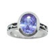 OVATE CRYSTAL WITH VERONETTE BAND