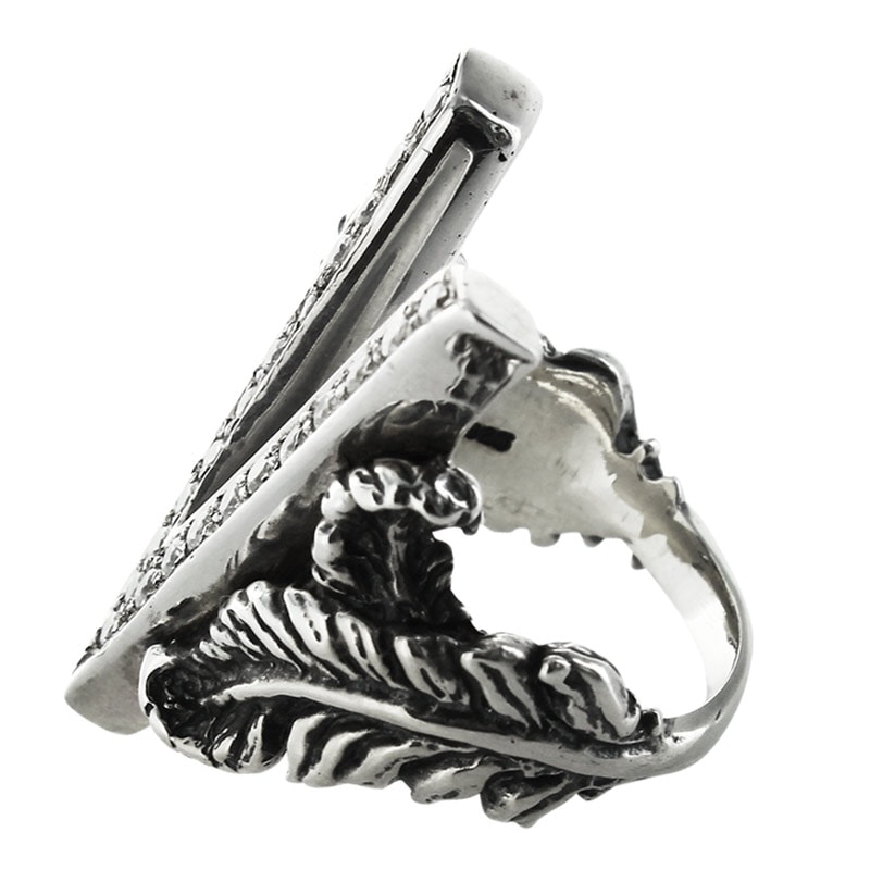 V FEATHERS WITH PAVE CZ