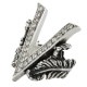 V FEATHERS WITH PAVE CZ