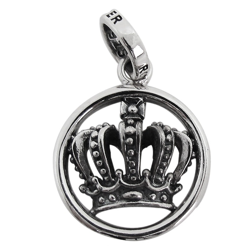 CROWN CIRCLE EMBLEM | ペンダント,シルバー | ロイヤルオーダー