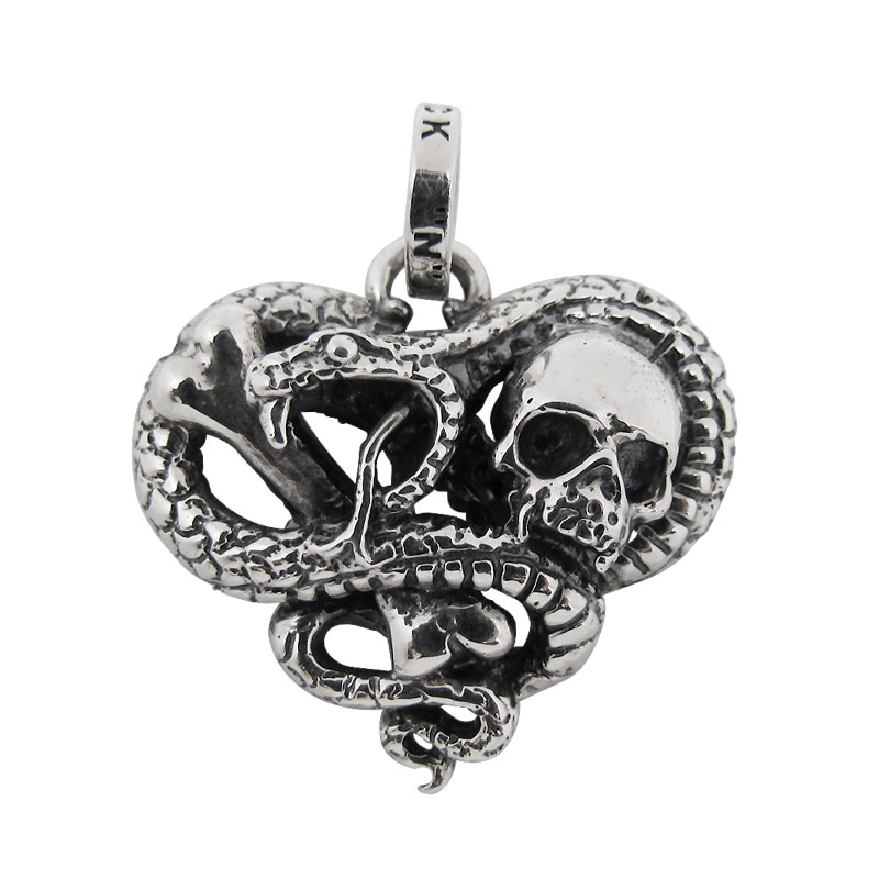SNAKE HEART WITH SKULL