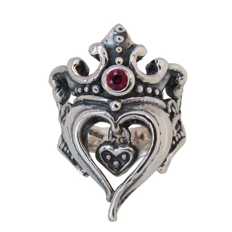 FIONA HEART WITH CHARM WITH CZ
