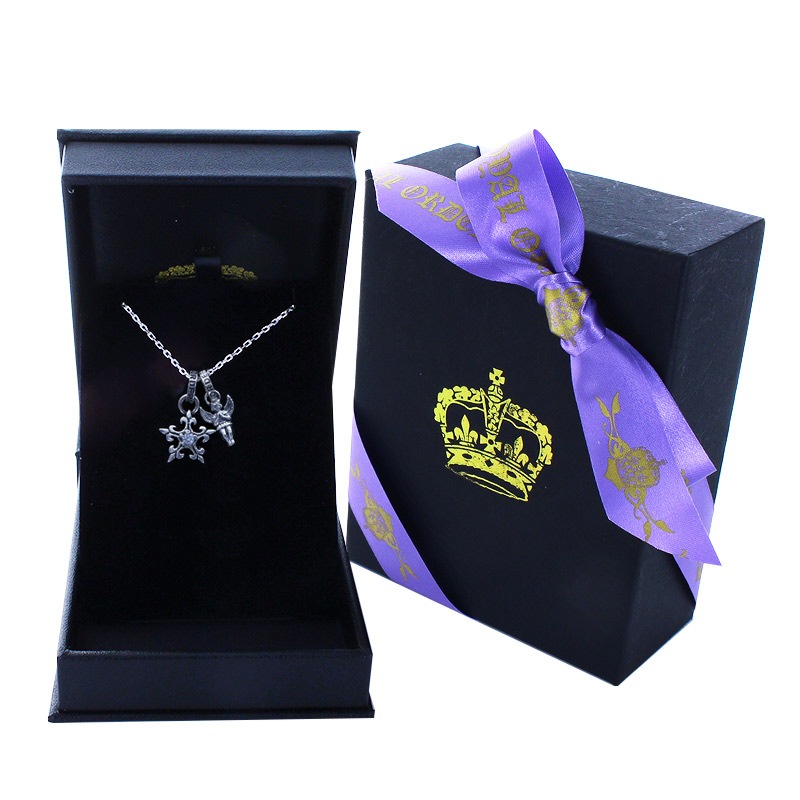 �ڥ���饤����꾦�ʡ�FDL STAR WITH CZ & PRAYING ANGEL CHARM GIFT SET