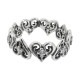 TINY ALLEGRA HEART BAND WITH CZ