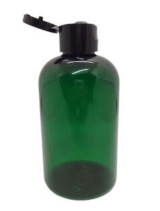 プラスチック製遮光グリーンボトルワンタッチキャップ付120ml【タオ】