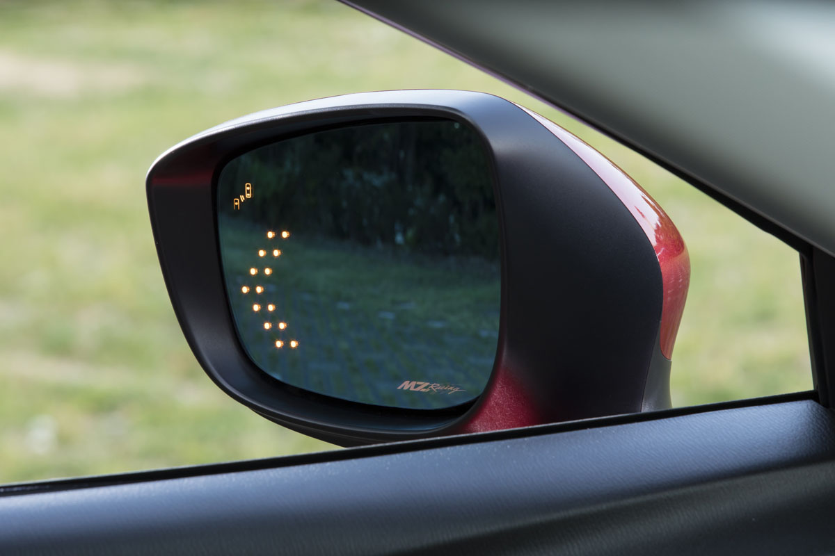 MZRacing Store - MZRacing マルチファンクション LED ブルーミラー CX