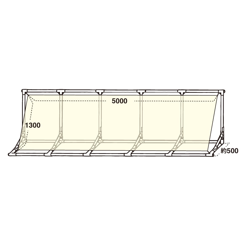 ѥ磻ɥե졼5ʥȥW5,000H1,300mmѡ