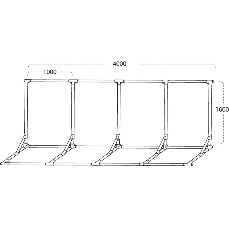 ѥ磻ɥե졼4ʥȥW4,000H1,600mmѡ