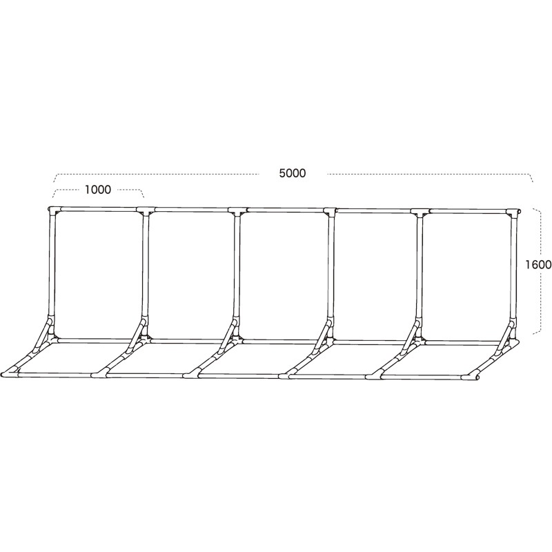 ���ѥ磻�ɥե졼������5���ʥ����ȥ�������W5,000��H1,600mm�ѡ�