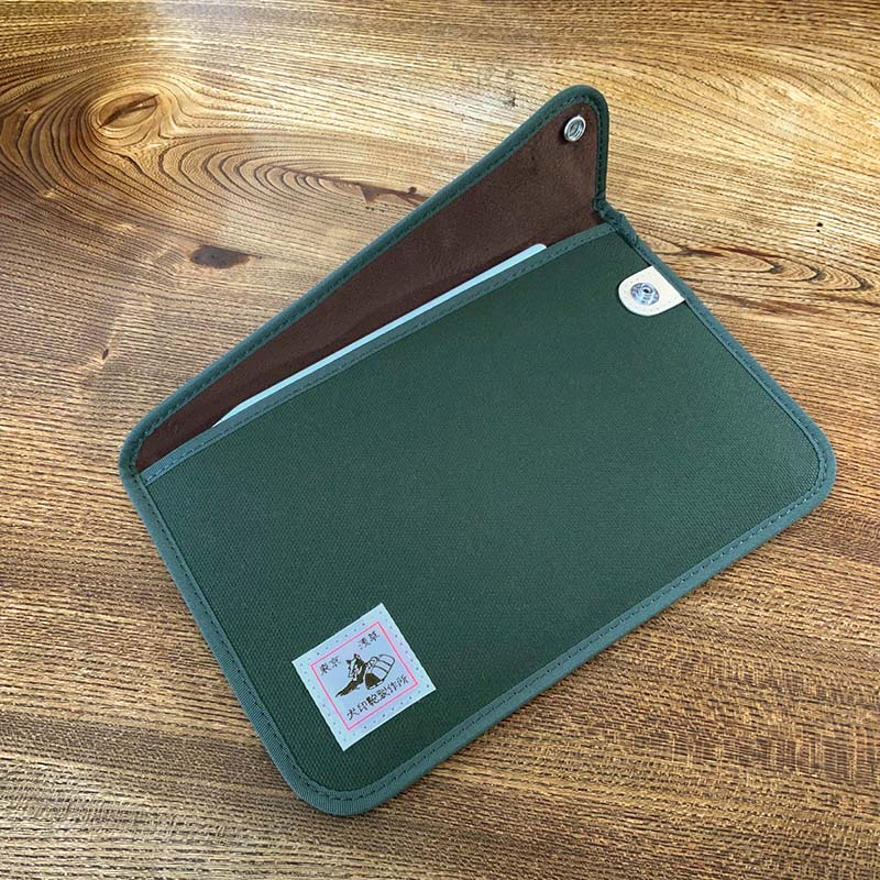 【美品破れなし】紫檀木 三味線 両犬皮 ケース、布袋つき 財布 メンズ 二つ折り財布 日本製 ミカワ 魅革 mikawa 本革 L字