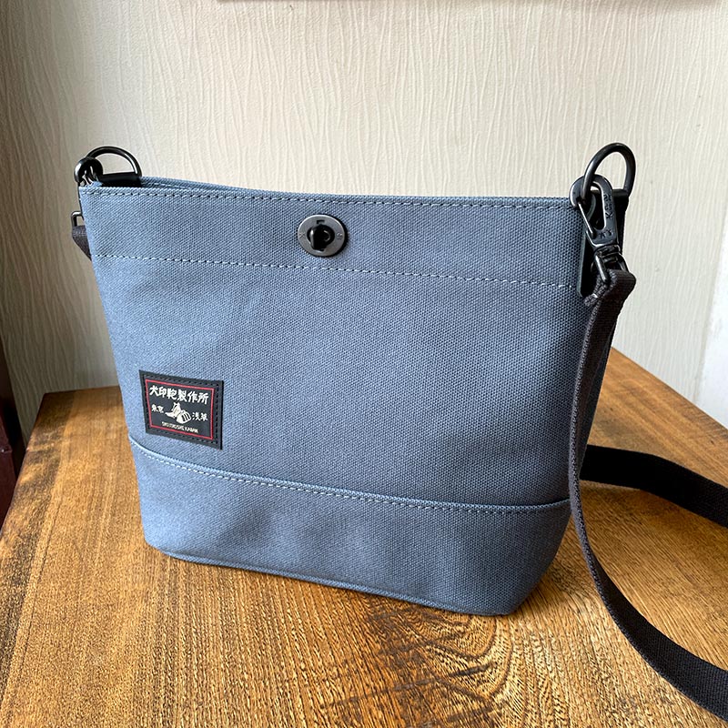 小物 hsmt 黒犬印純綿6号帆布コンビショルダー(ミニ) | ショルダーバッグ