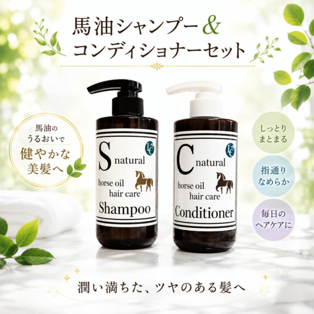20％OFF】馬油シャンプー＆馬油コンディショナーセット | すべての商品