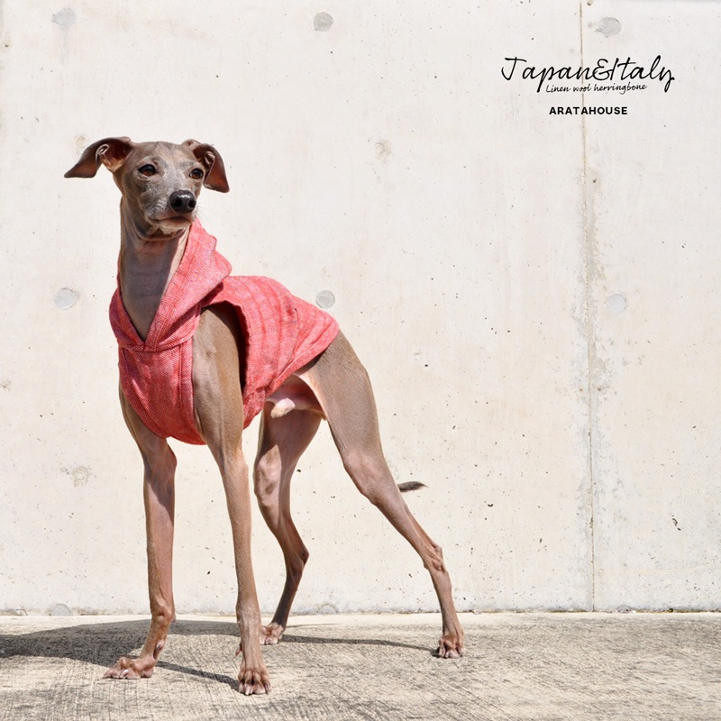 【新品】Marie Tricote 赤 犬服 サイズ22 ¥13000 Marie 相 Tricote 赤 犬服 サイズ22 ¥13000