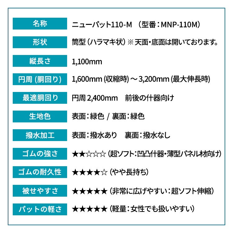 �����������С����˥塼�ѥå� 110-M��Ķ���եȻ��͡� MNP-110M