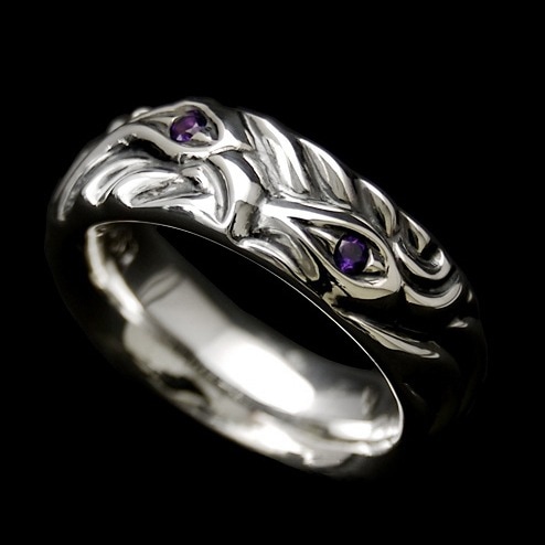 ラヴ バイト リング ウィズ アメジスト