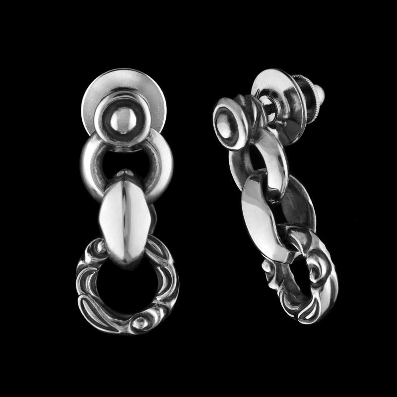 リンクド シグネット ラペルピン