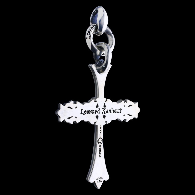 クロム クロス ペンダント ウィズ IDリング リンクド シルク ウィズ ダイヤモンド