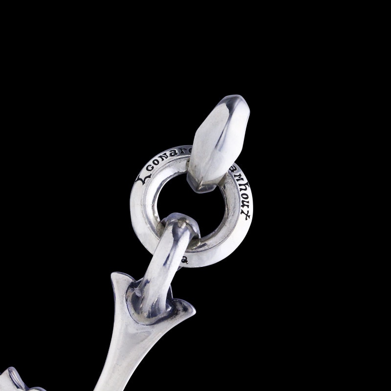 クロム クロス ペンダント ウィズ IDリング リンクド シルク ウィズ ダイヤモンド