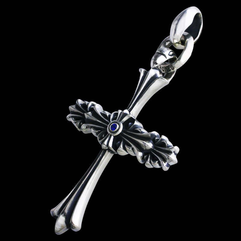 クロム クロス ペンダント ウィズ IDリング リンクド シルク ウィズ