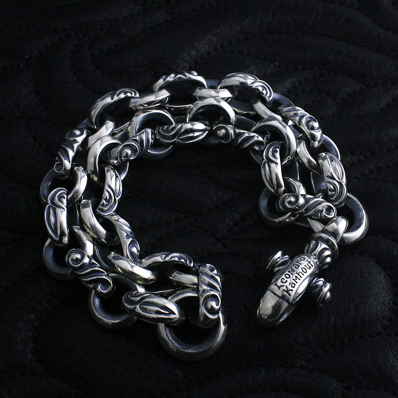 ダブル レイヴン ブレスレット (レナードカムホート刻印)