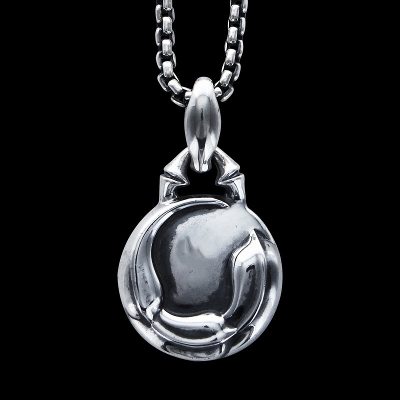 フロー メダリオン ペンダント(M) & キス アンド フロー フック ボックス チェーン (M) ギフトセット