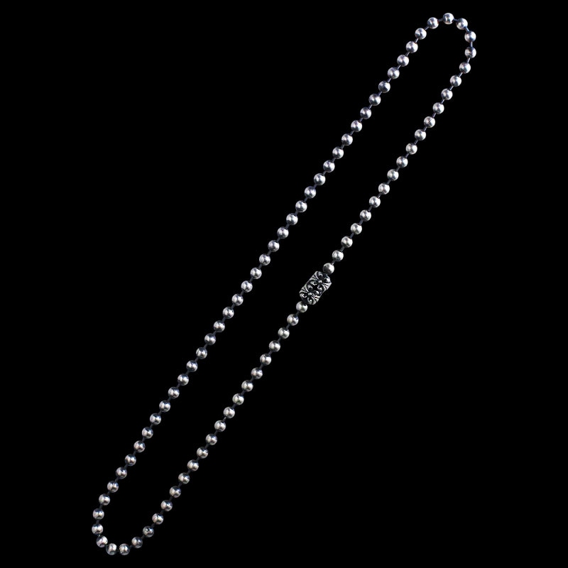 4mm ボール チェーン ウィズ クロム クロス コネクター | メイティング