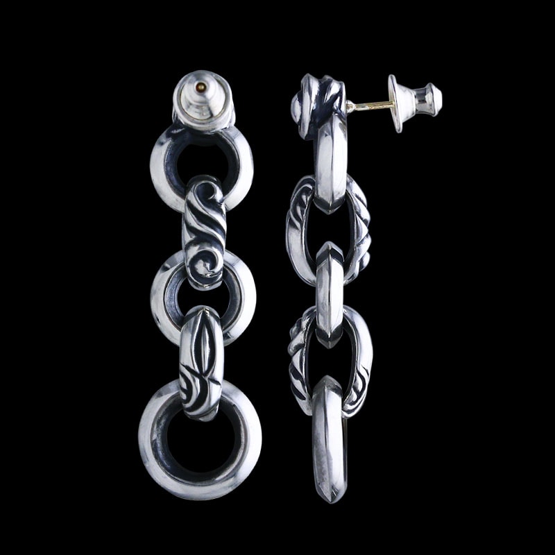 ダブル オスプレイ イヤリング