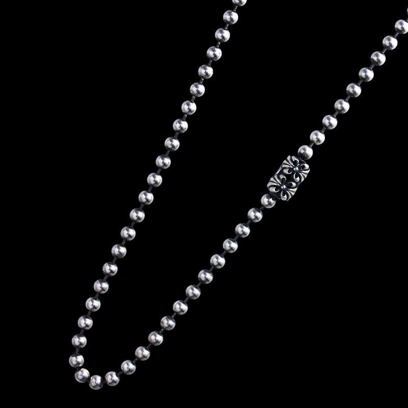 5mm ボール チェーン ウィズ クロム クロス コネクター