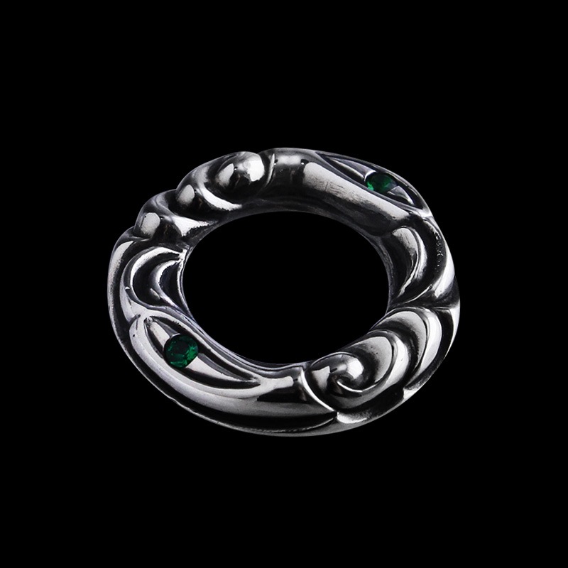 クレーン リング ペンダント ウィズ エメラルド