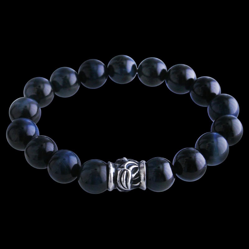 ホーク ビード ブルータイガーアイ (10mm) ブレスレット