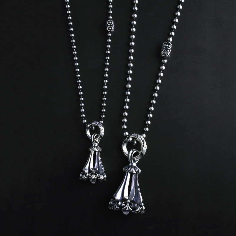 【本国オーダー商品/４～6ヶ月前後】4mm ボール チェーン ウィズ クロム クロス コネクター