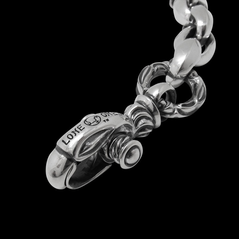 【本国オーダー商品/納期約4～6ヶ月前後】シルク リンク (L)  ブレスレット ウィズ ラージ クラスプ (クレーンリング)