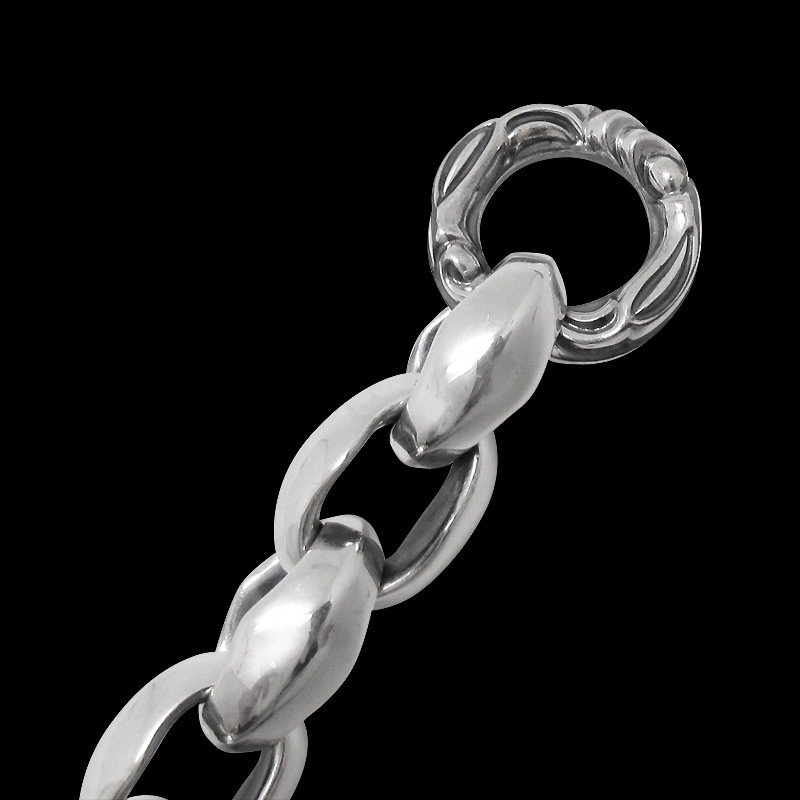 【本国オーダー商品/納期約4～6ヶ月前後】シルク リンク (L)  ブレスレット ウィズ ラージ クラスプ (クレーンリング)