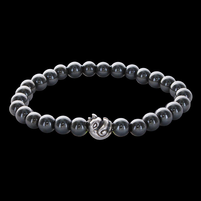 チック ビード (S) ヘマタイト (6mm) ブレスレット