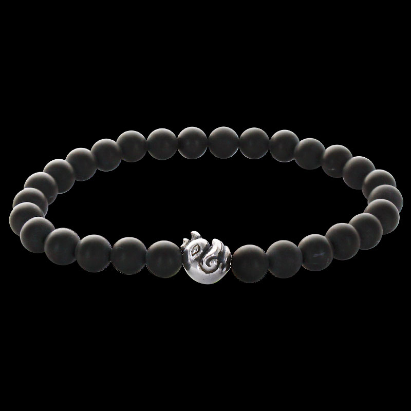 チック ビード (S) マットオニキス (6mm) ブレスレット