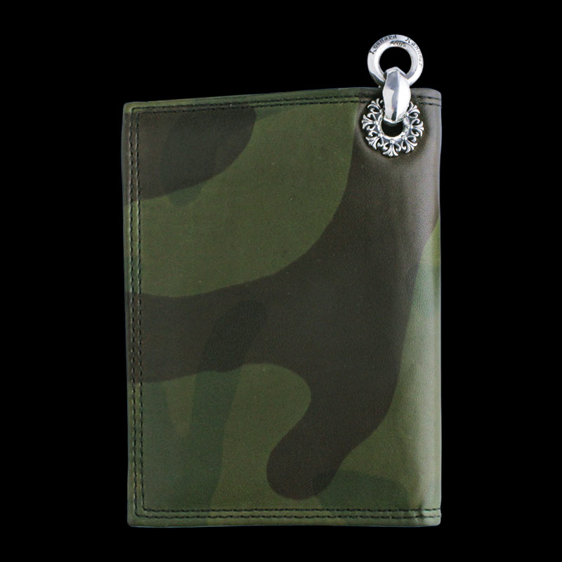 ヴィンテージ ウォレット ウィズ クロム グロメット & レナードカムホート / ロンワンズ リング (カモフラージュ) 2カードスロット & ジッパー ポーチ