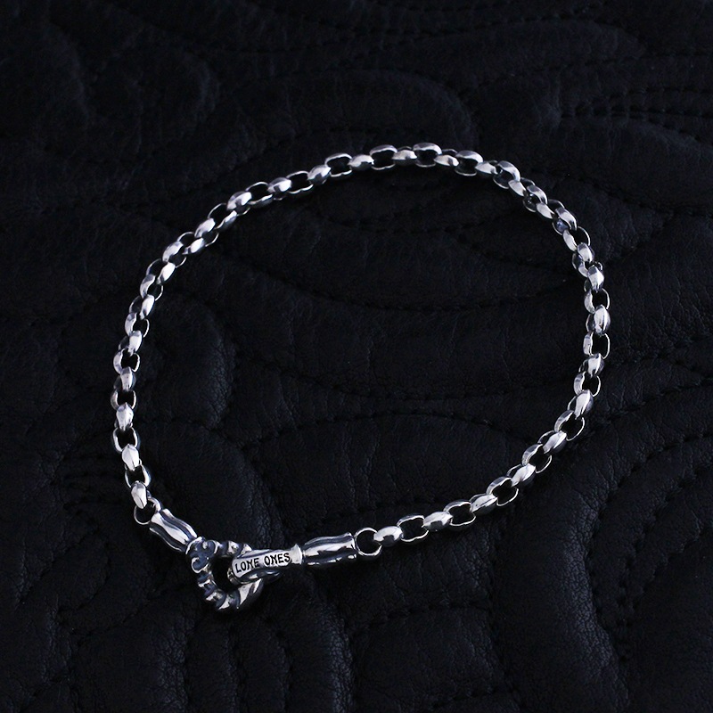 ロンワンズ　MFフック ミニ シルク チェーン (Ｌ) ロンワンズ MFフック ミニシルクチェーンブレスレットL（4.0mm