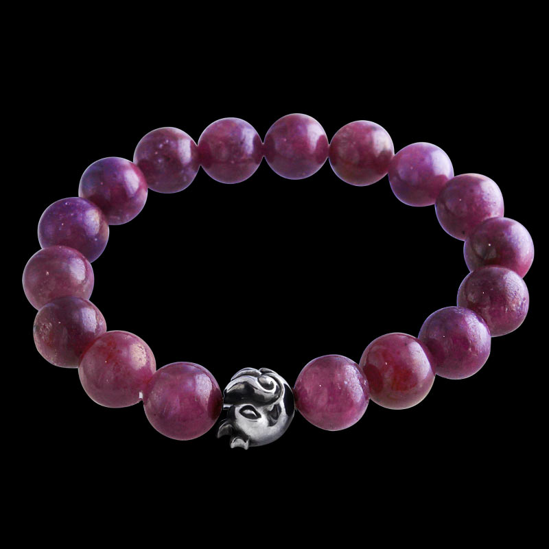 チック ビード ルビー (10mm) ブレスレット