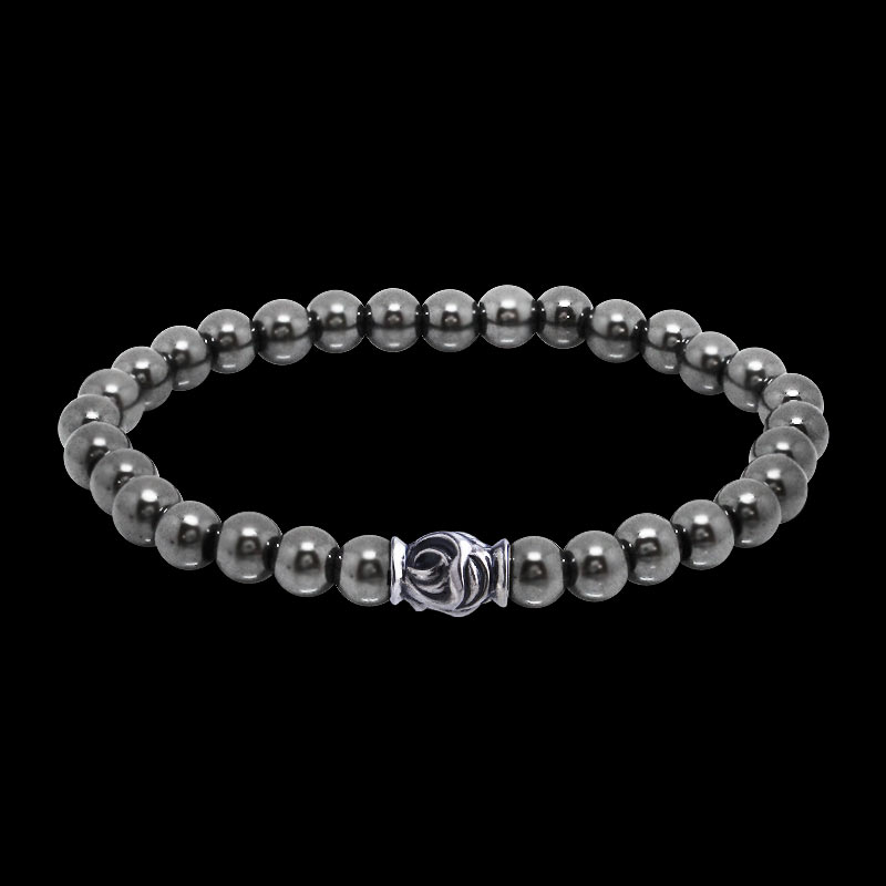 イーグル ビード (S) ヘマタイト (6mm) ブレスレット