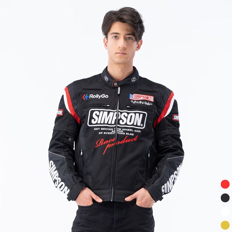 SIMPSON NSM-2202 ライダース メッシュジャケット 春夏モデル